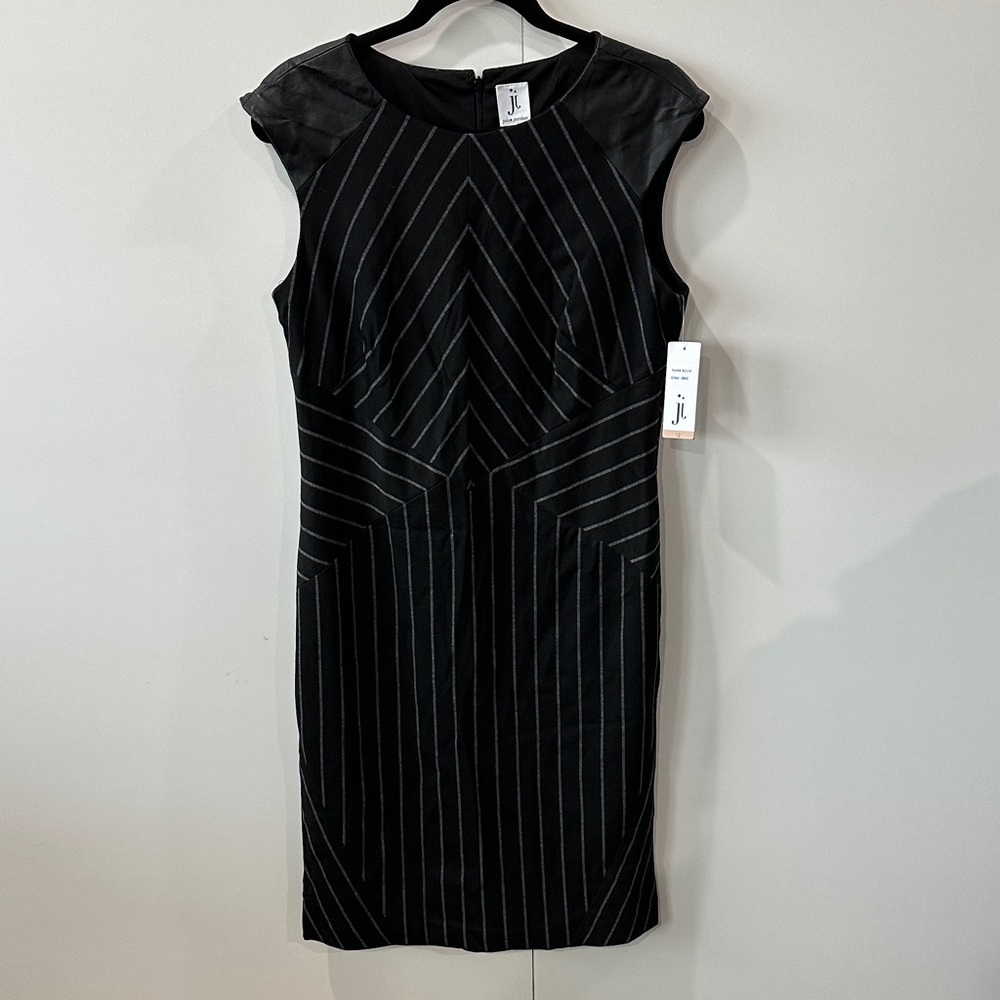 Julia Jordan Black Geometric Midi Dress